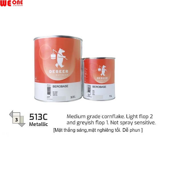 MM513C DeBeer bạc to 1K