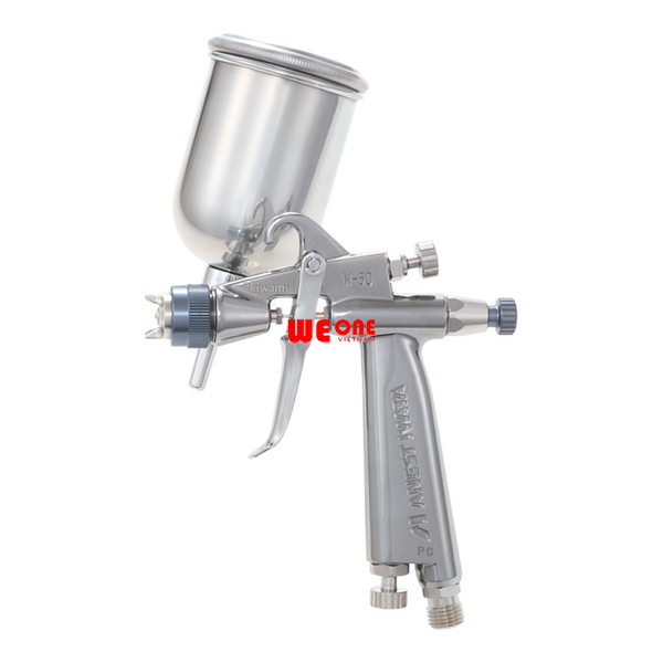 Súng phun sơn mini ANEST IWATA W-50-136BGC (KIWAMI MINI) – Béc 1.3mm – Kèm cốc 130ml – Hàng Nhật chính hãng