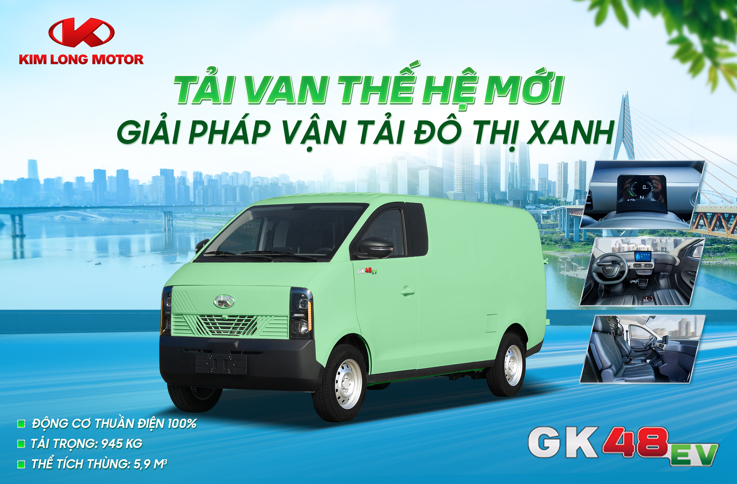 XE KIM LONG ĐIỆN EV48 GIẢI PHÁP VẬN CHUYỂN